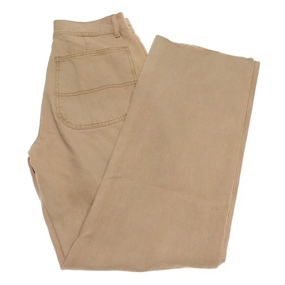 Re/Done NWD Denim Jeans Size 25 US Utility Loose in Washed Khaki Tan